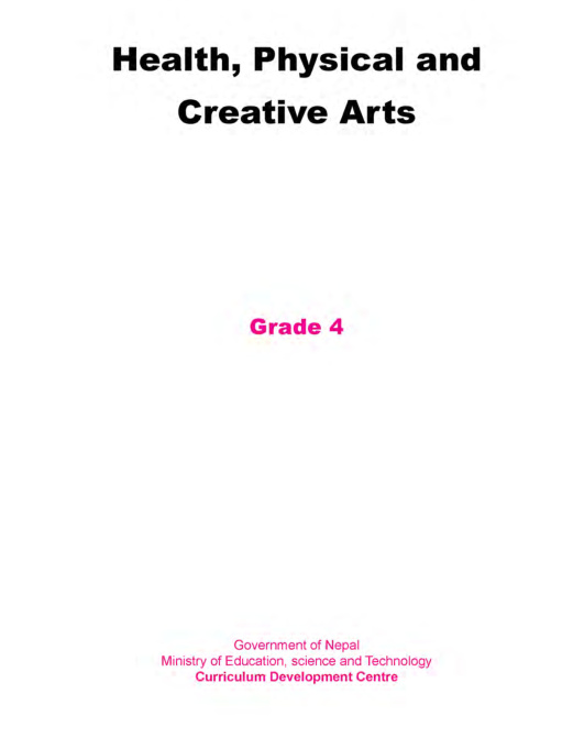 Health, Physical and Creative Arts English Grade 4