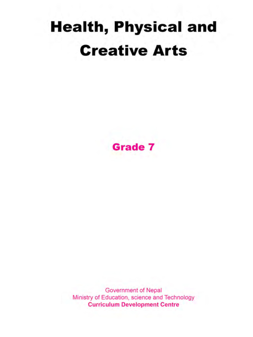 Health, Physical and Creative Arts English Grade 7