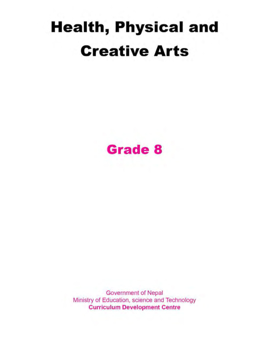 Health, Physical and Creative Arts English Grade 8